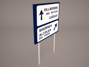 wooden arrow signs Modelo 3D