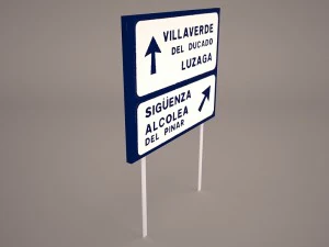 wooden arrow signs 3D Model