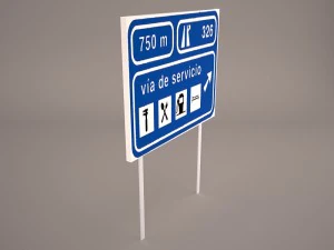 wooden arrow signs 3D Model