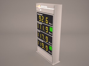gas price sign 3D Model
