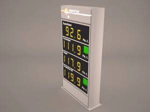 gas price sign 3D Model