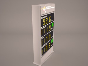 gas price sign 3D Model