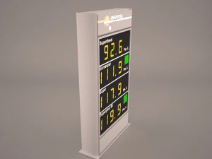 gas price sign 3D Model
