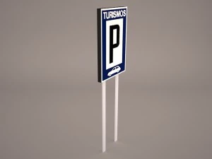 parking sign 3D Model