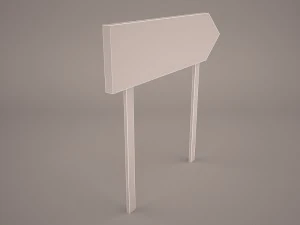 wooden arrow signs 3D Model
