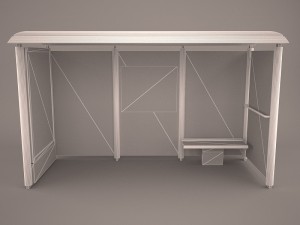 bus shelter 3D मॉडल