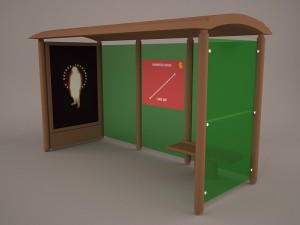 bus shelter 3D मॉडल