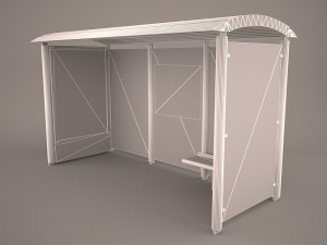 bus shelter 3D मॉडल