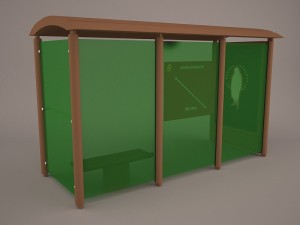 bus shelter 3D मॉडल