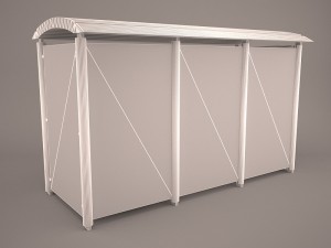 bus shelter 3D मॉडल