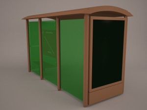 bus shelter 3D मॉडल
