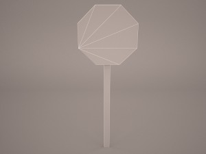 stop sign Modelo 3D