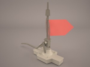 vintage knife switch 3D 模型