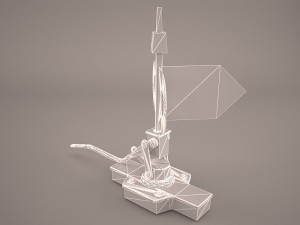 vintage knife switch 3D 模型