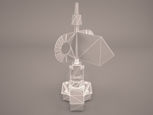 vintage knife switch 3D 模型