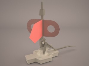 vintage knife switch 3D 模型
