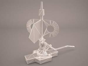 vintage knife switch 3D 模型