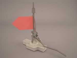 vintage knife switch 3D 模型