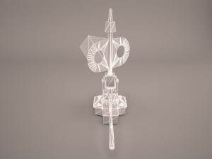 vintage knife switch 3D 模型