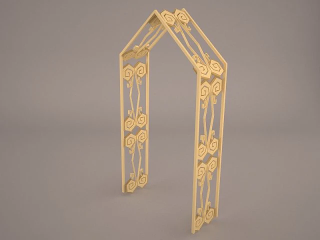 wedding arch 3D Model .c4d .max .obj .3ds .fbx .stl .blend 