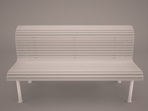 teakwood tree bench Modèle 3D