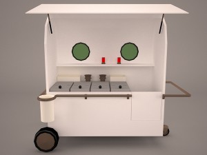 ice cream cart 3Dモデル