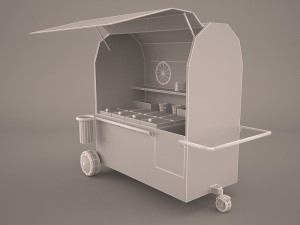 ice cream cart 3D Модель