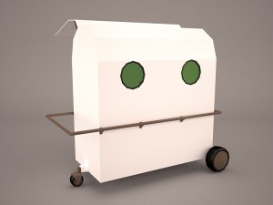 ice cream cart 3D Модель