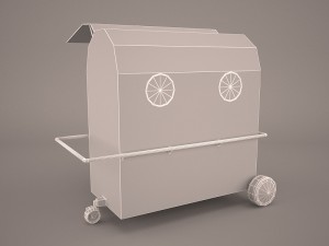 ice cream cart 3D Модель