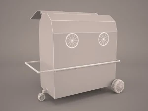 ice cream cart 3D Model