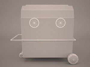 ice cream cart 3D Модель
