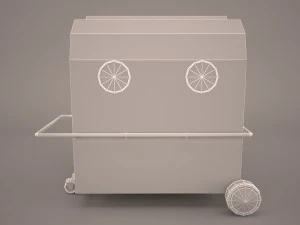 ice cream cart 3D Model
