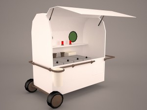 ice cream cart 3D Модель