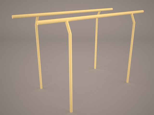 monkey bars 3D Модель .c4d .max .obj .3ds .fbx .stl .blend 