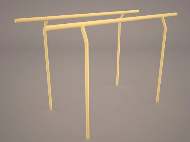 monkey bars 3D Model .c4d .max .obj .3ds .fbx .stl .blend 
