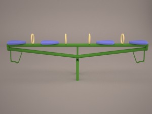 seesaw 3D मॉडल
