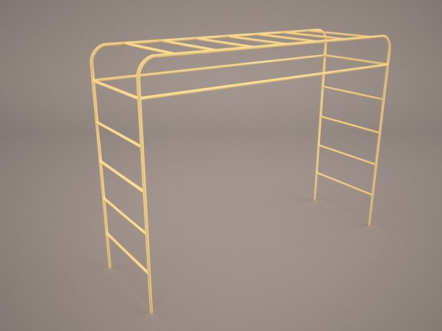 monkey bars 3D Model .c4d .max .obj .3ds .fbx .stl .blend 