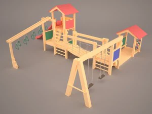 детская площадка 3D Модель