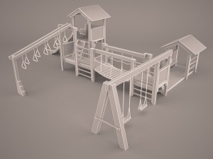 playground 3D मॉडल