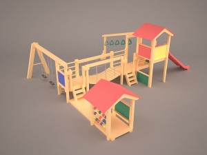 playground 3D मॉडल