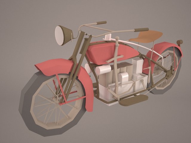 ace 1924 motorcycle 3D-Modell .c4d .max .obj .3ds .fbx .stl .blend 