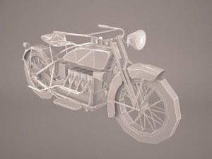 ace 1924 motorcycle 3D-Modell