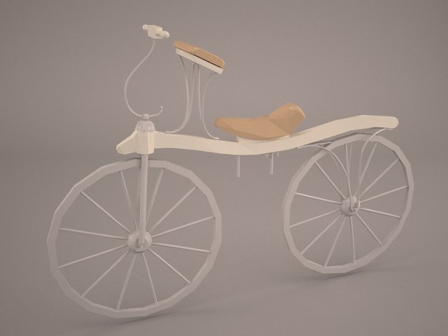 levacher velociped boneshaker Modello 3D .c4d .max .obj .3ds .fbx .stl .blend 
