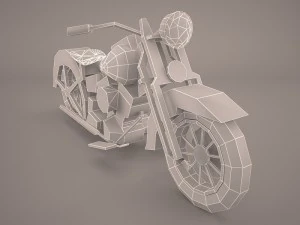 harley davidson softail 3D Model
