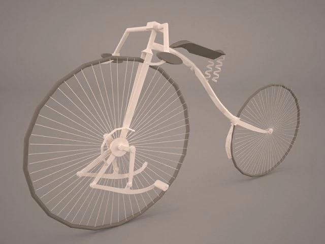 old bicycle 3D Model .c4d .max .obj .3ds .fbx .stl .blend 