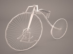 old bicycle 3D 模型