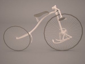 old bicycle 3D 模型