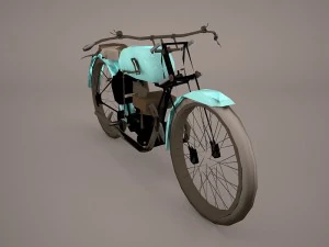 1921 classic motorcycle 3D Model