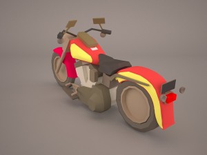 harley davidson fat boy motorcycle Model 3D