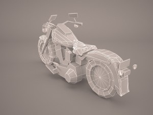 harley davidson fat boy motorcycle Model 3D
